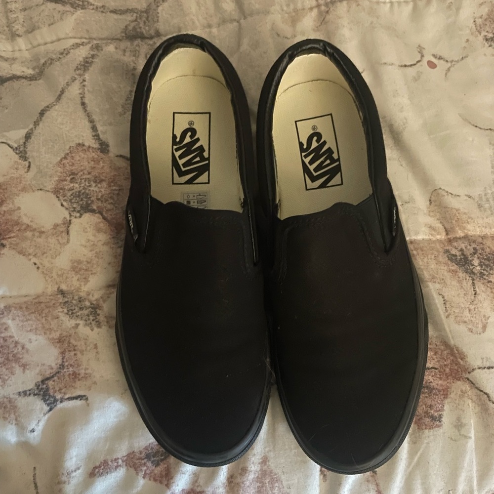 Black slip on vans